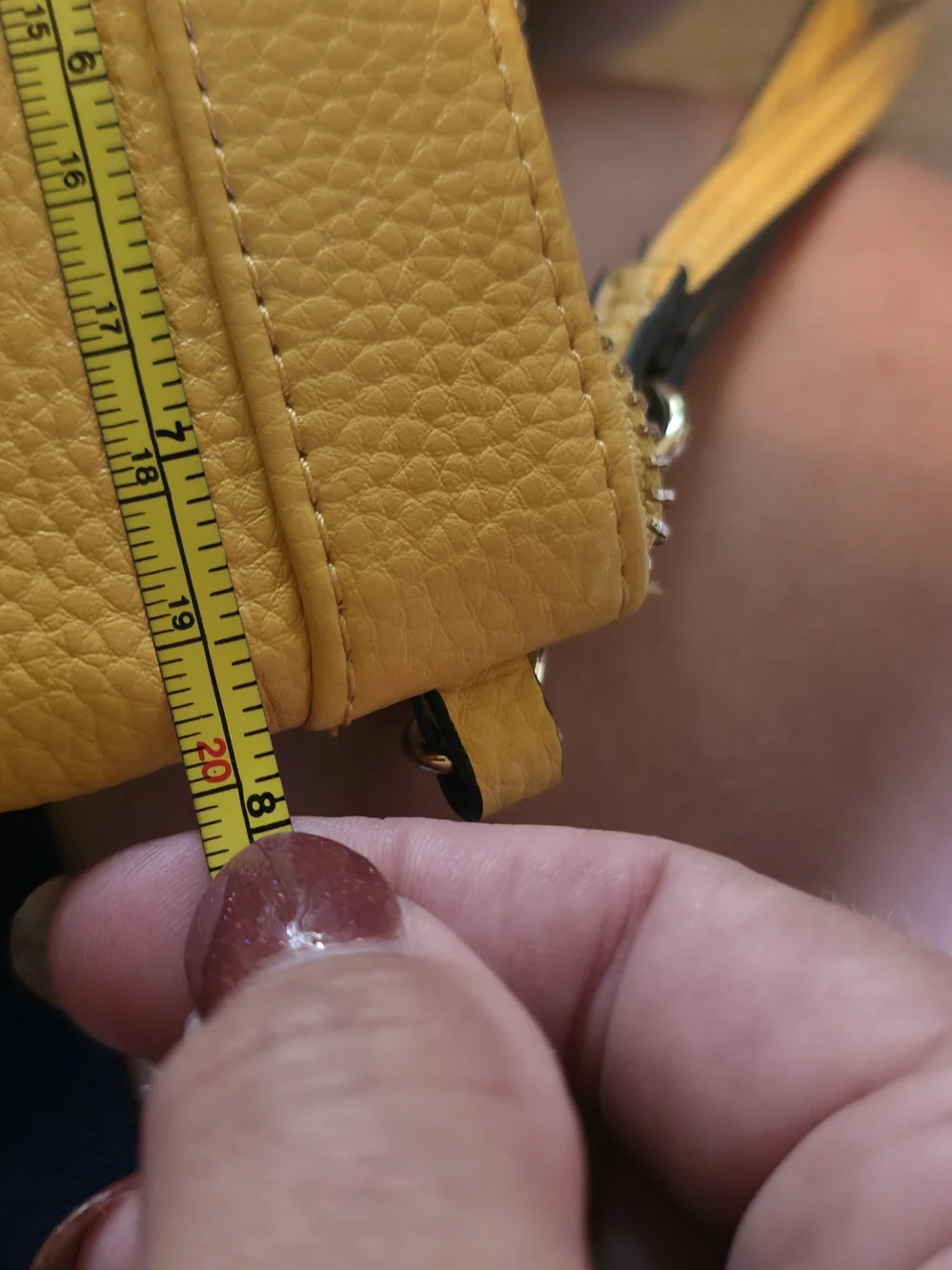 Nanette Lepore Yellow Leather Wristlet